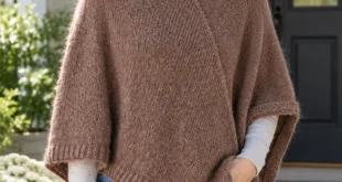 272-19 Forest Fall Poncho pattern by DROPS design knitting pattern AI image 1