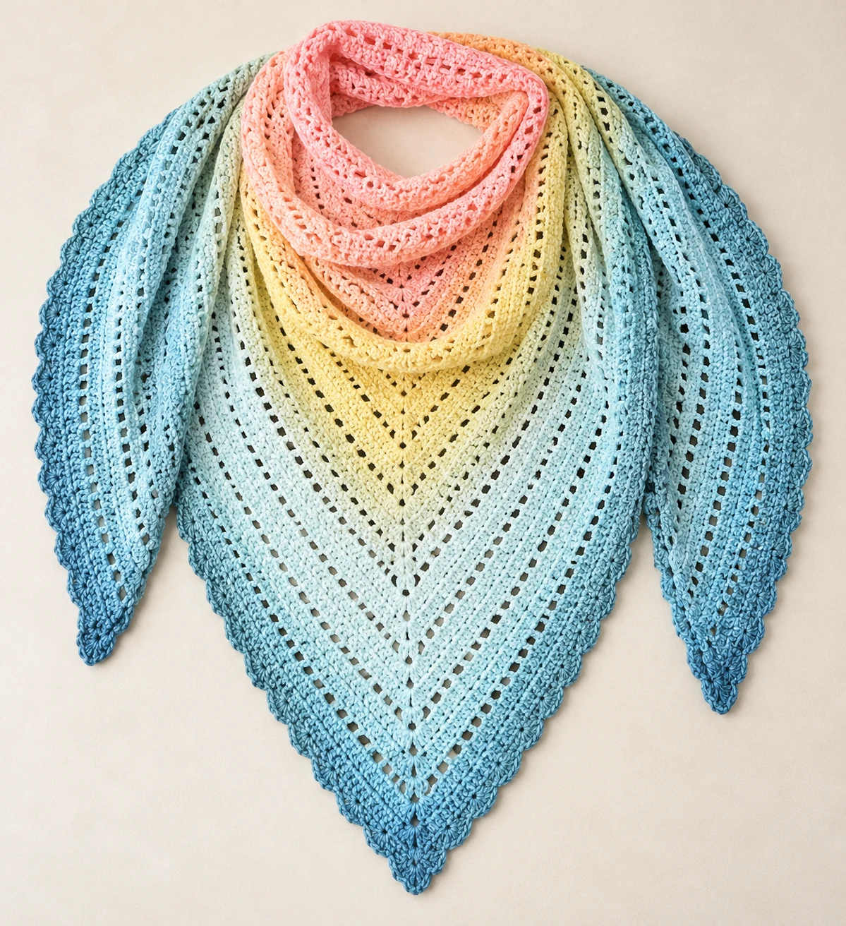 Classical Attitude Shawl (larger) pattern by Tine Sommer Hansen knitting pattern AI image 1