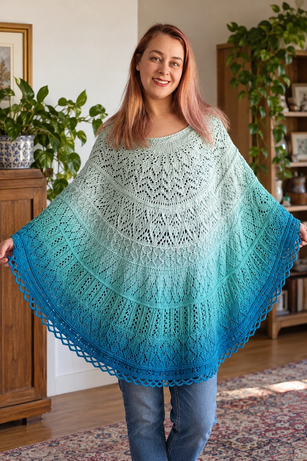 Cosy Moments Shawl pattern by Carmen Jorissen knitting pattern AI image 1