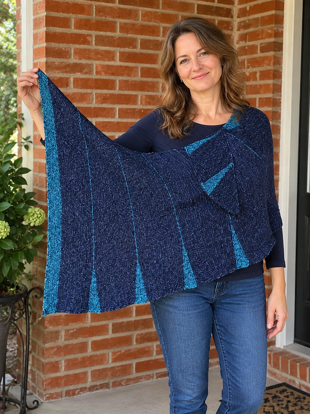 Dewdrops Shawl pattern by Regina Schoenfeldt knitting pattern AI image 1
