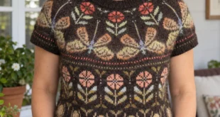 Dragonfly Sweater pattern by Elenor Mortensen knitting pattern AI image 1