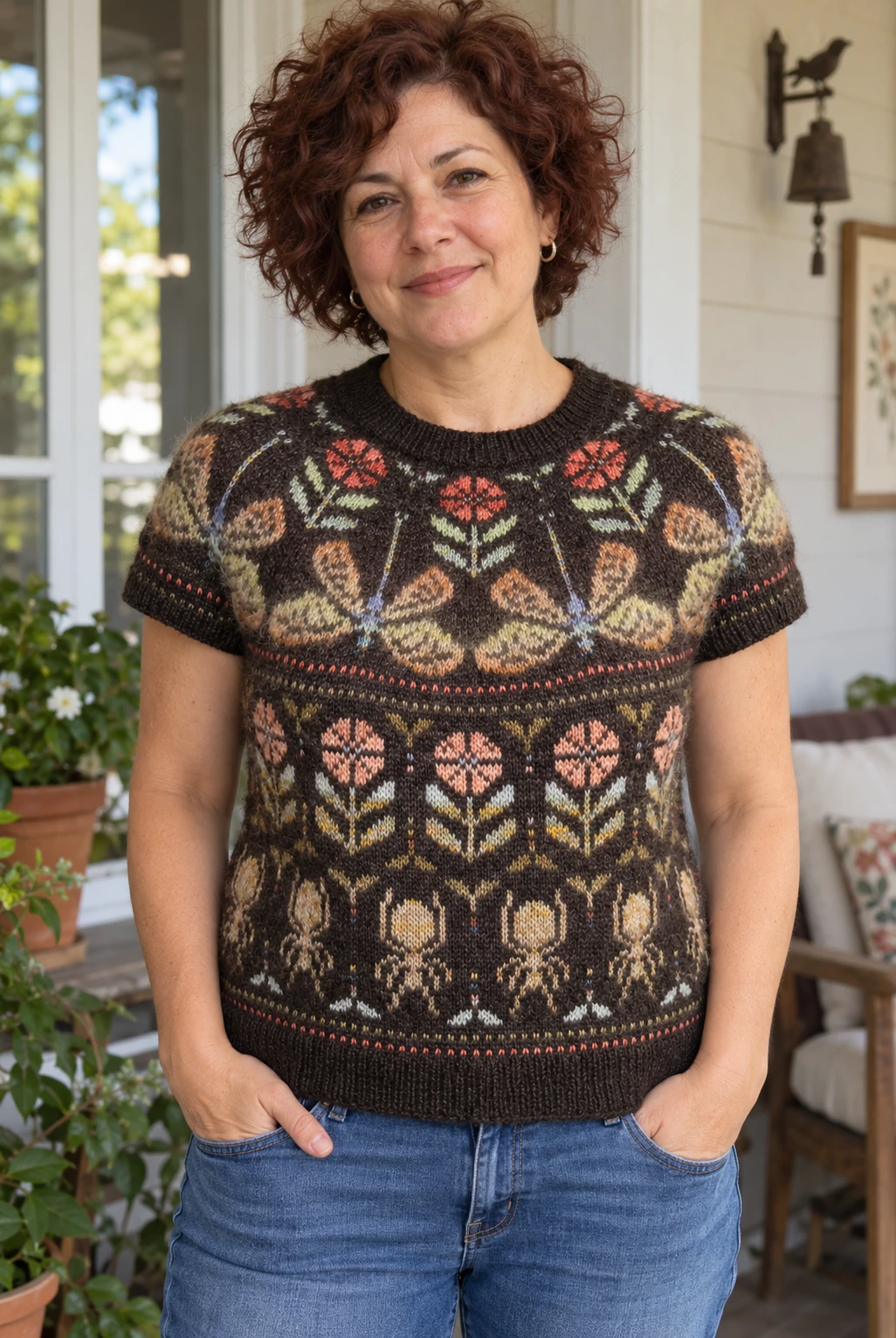 Dragonfly Sweater pattern by Elenor Mortensen knitting pattern AI image 1