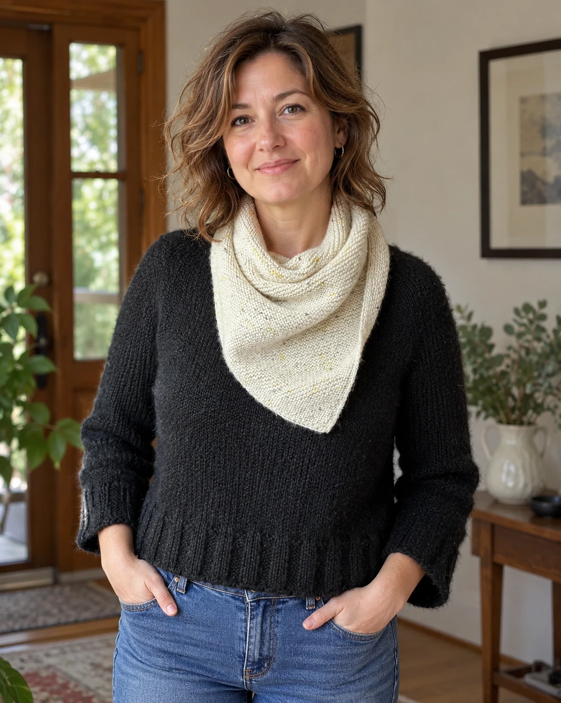 Easiest Triangle pattern by Cast Away Yarn Shop knitting pattern AI image 1