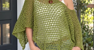 Easy Breezy Poncho pattern by Kylie Bromley knitting pattern AI image 1