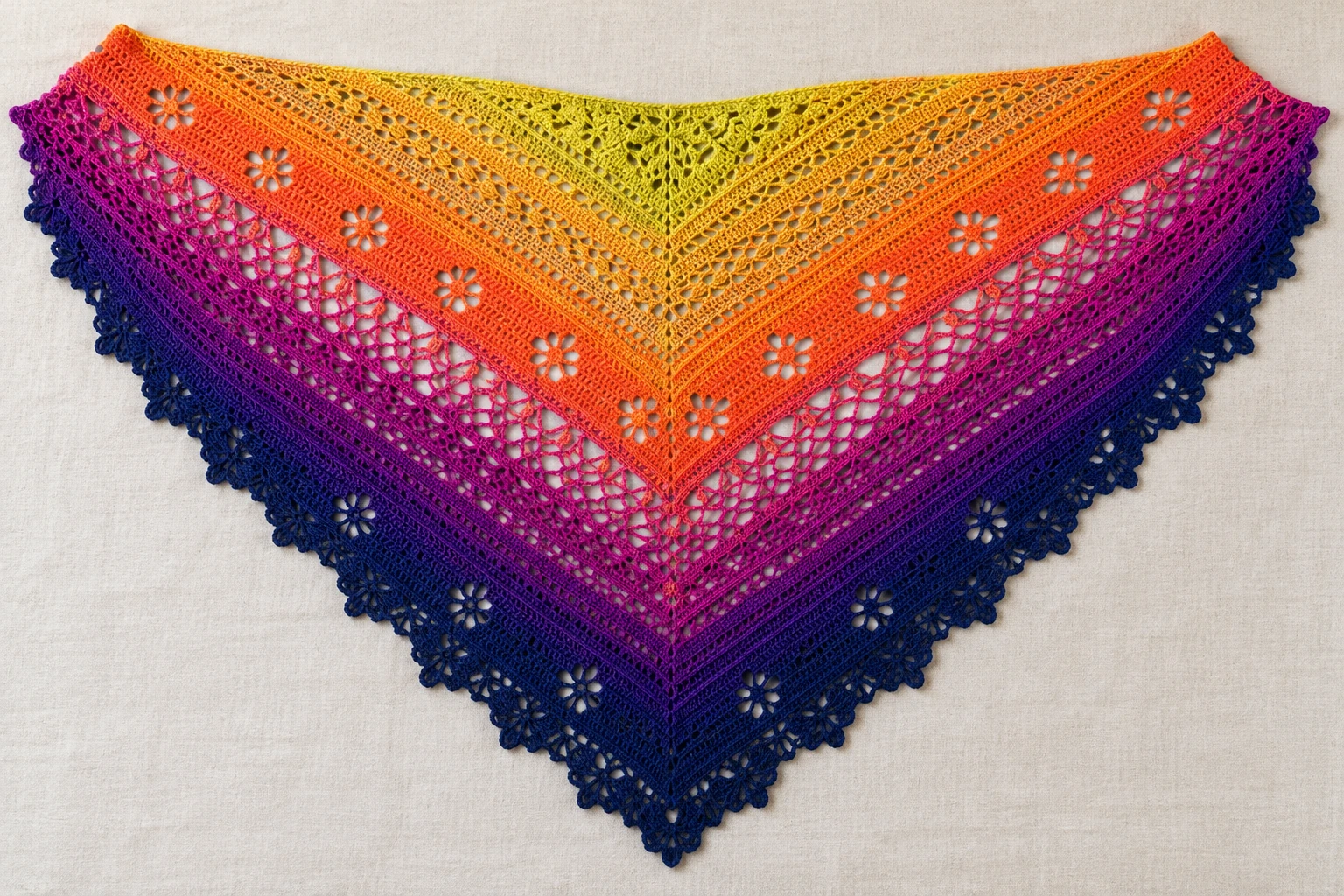 Flower Valley Shawl pattern by SisHomemade knitting pattern AI image 1