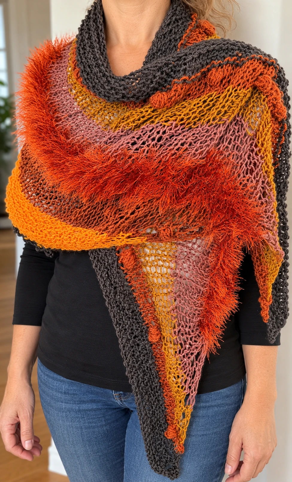 Giving thanks shawl pattern by Petra Breakstone