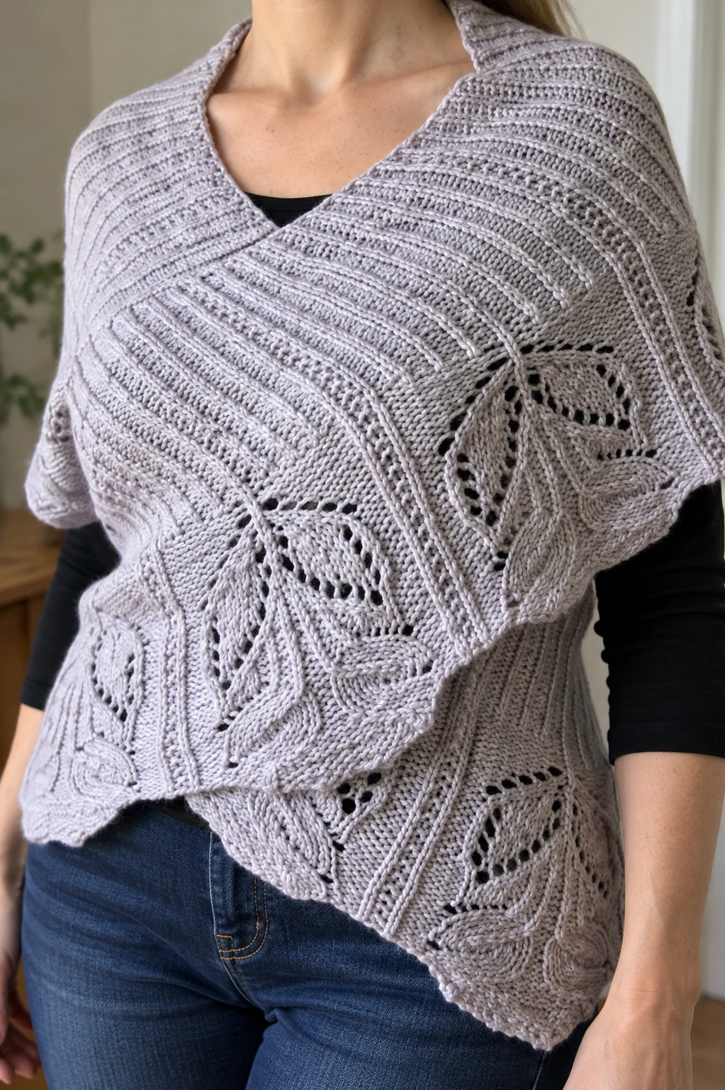 Hana Shawl pattern by Kristina Vilimaite knitting pattern AI image 1