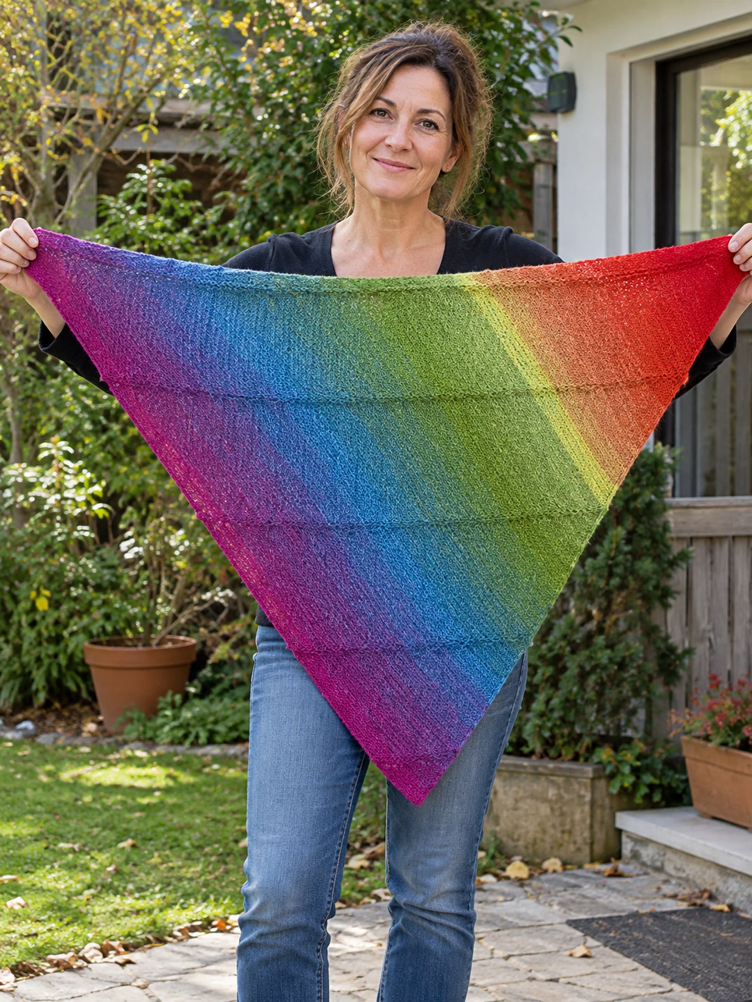 Josephinentuch / Josephine Shawl pattern by Susan Gutperl knitting pattern AI image 1
