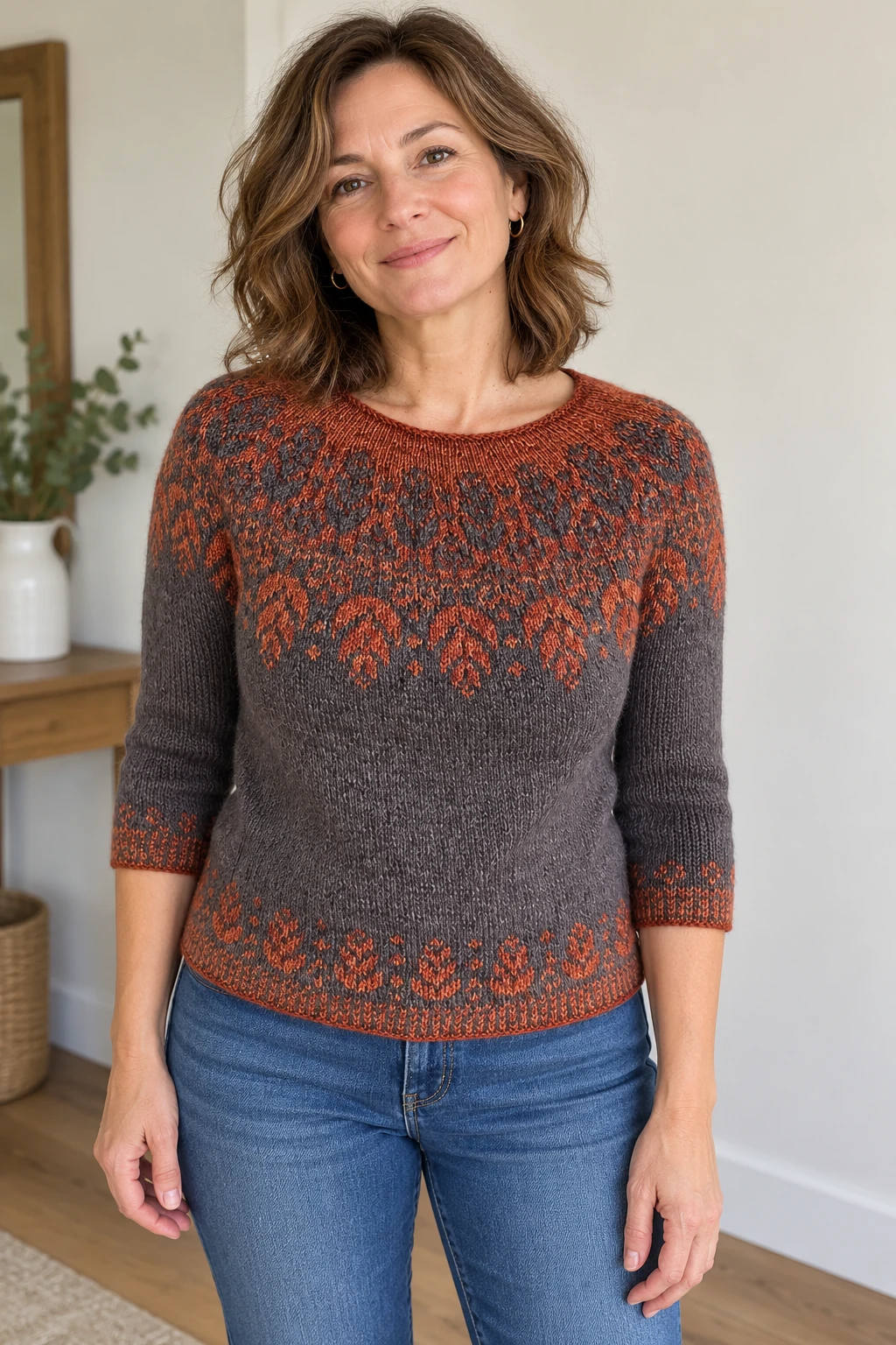 Mabon Sweater pattern by Elenor Mortensen knitting pattern AI image 1