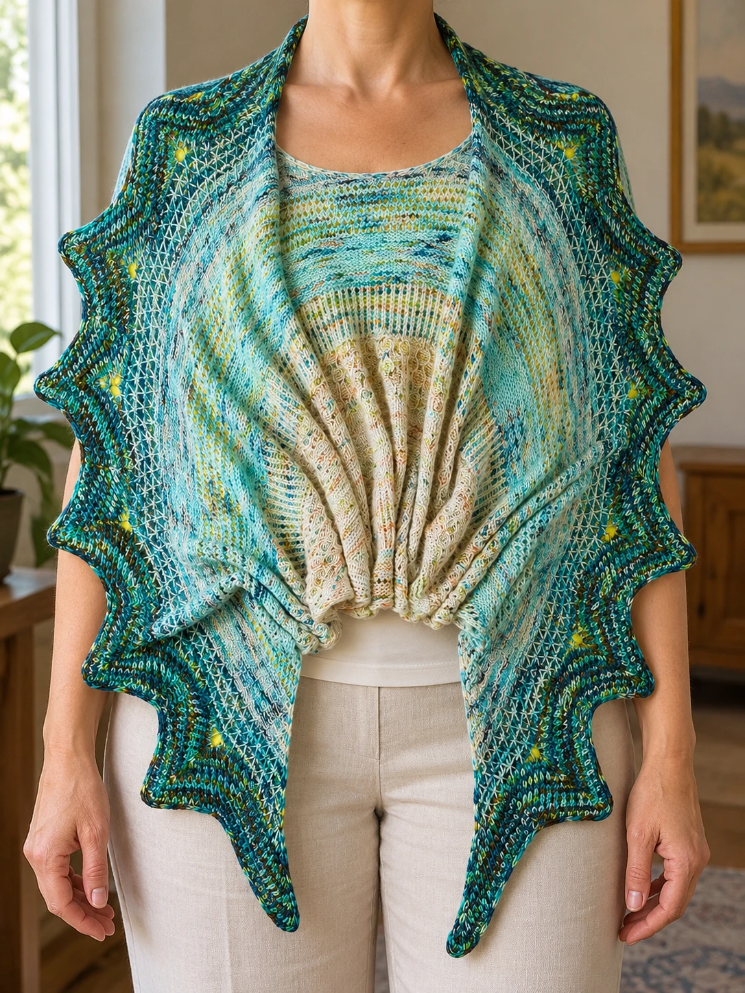 Make It My Way Shawl pattern by Stephen West