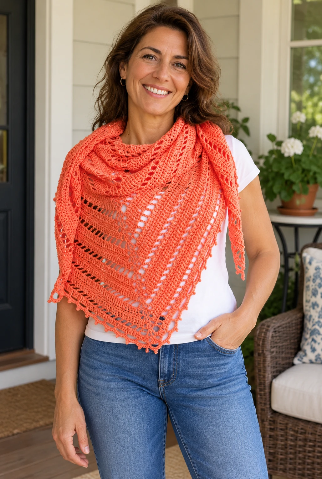 Montego Shawl pattern by Toni Lipsey knitting pattern AI image 1