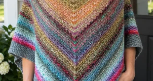 Noro Woven Stitch Shawl pattern by Z apasi knitting pattern AI image 1