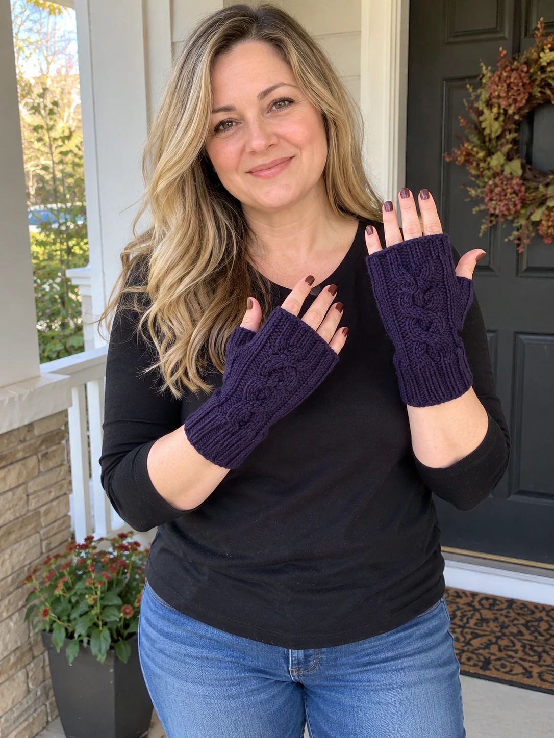 Princess Mitts pattern by Jennifer Hagan knitting pattern AI image 1