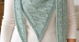 Ripples and Rain pattern by Jennifer Shiels Toland knitting pattern AI image 1