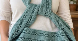 Riptide135 Shawlette pattern by Jennifer Shiels Toland knitting pattern AI image 1