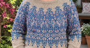 Secret Garden Sweater pattern by Elenor Mortensen knitting pattern AI image 1