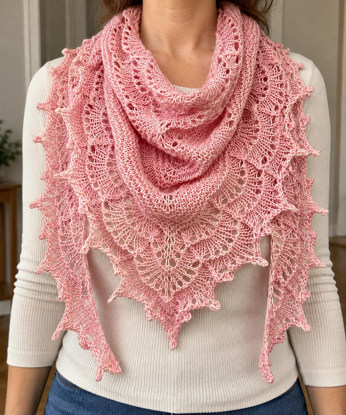 Sherbet Fizz Shawl pattern by Ambah O'Brien knitting pattern AI image 1