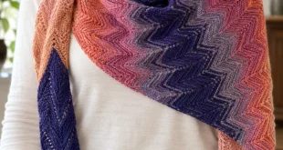 Shimmer Shawl pattern by Ambah O'Brien knitting pattern AI image 1
