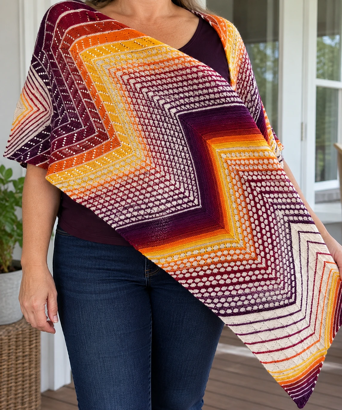 Sky Song pattern by Lisa K. Ross knitting pattern AI image 1