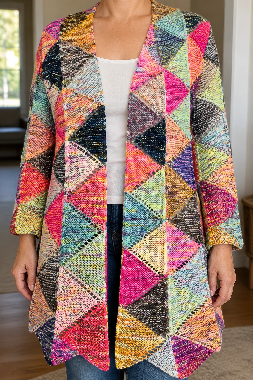 Splice and Dice pattern by Jacqui Verbeek knitting pattern AI image 1