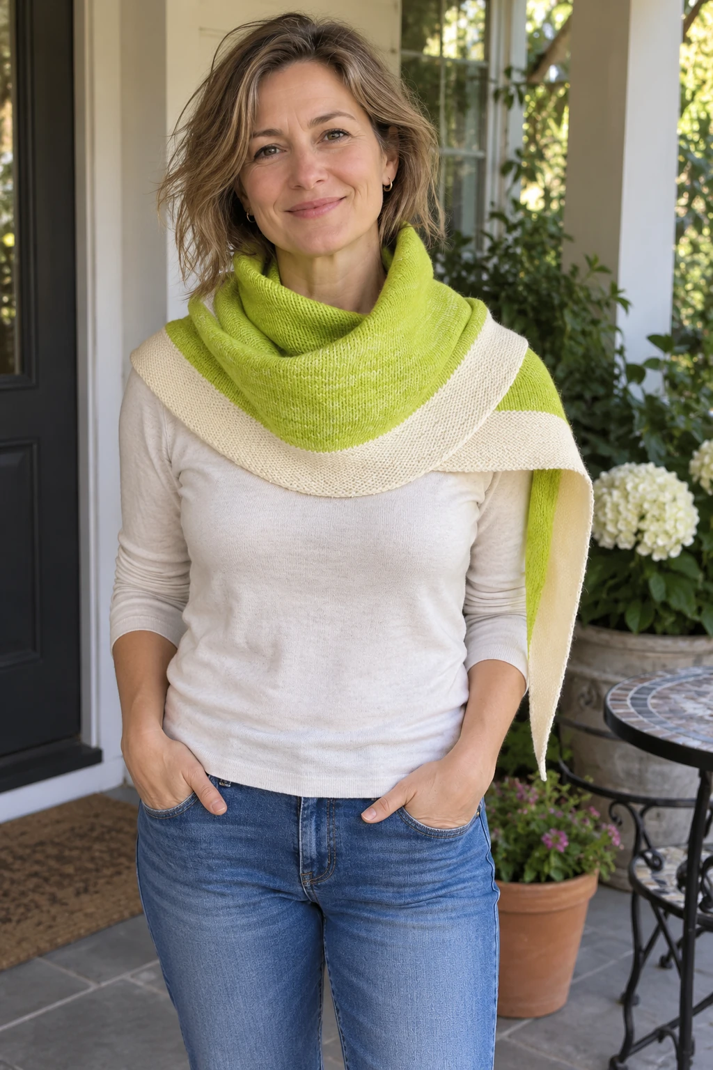 Spring Kerchief pattern by Sachiko Uemura knitting pattern AI image 1