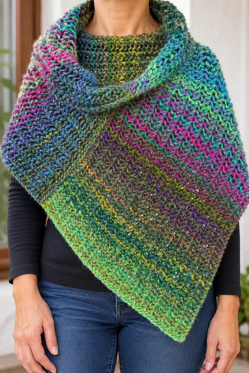 Stay-Put Shawl pattern by Frankie Brown knitting pattern AI image 1