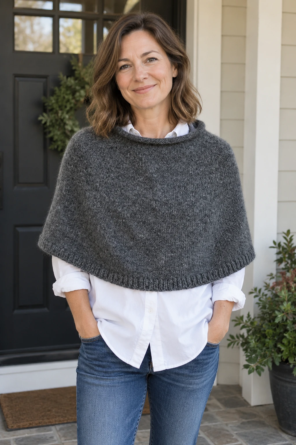Sugarloaf Shrug pattern by stitching stone knitting pattern AI image 1