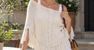 Summer Poncho pattern by Tianne Made knitting pattern AI image 1
