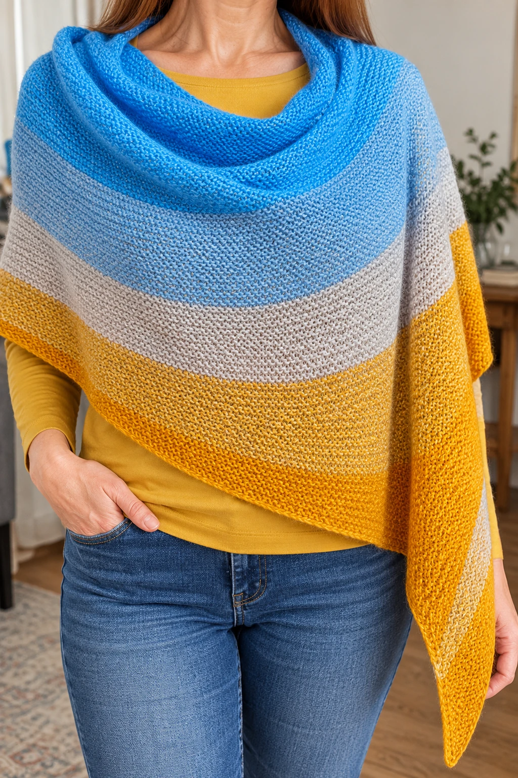 Sunbeam Shawl pattern by Adrienne Larsen