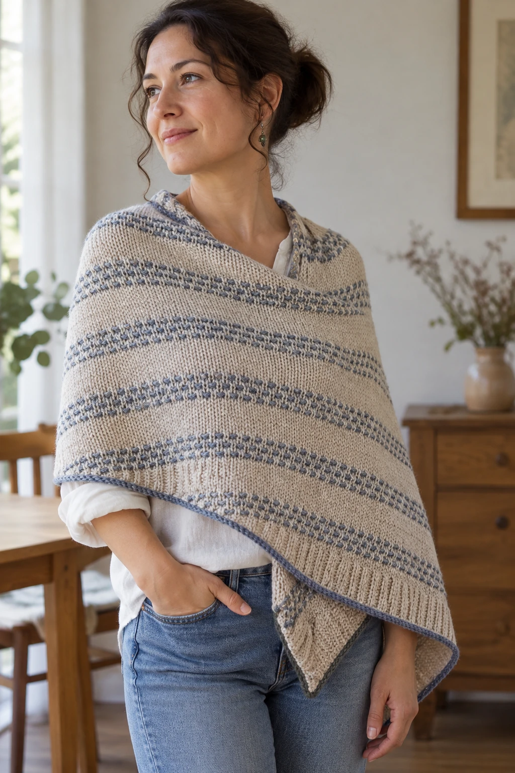 Tasha Shawl pattern by Caro in the City knitting pattern AI image 1