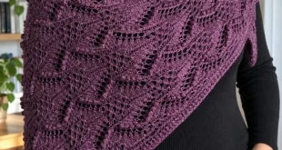 Telesto shawl pattern by Audrey Borrego knitting pattern AI image 1