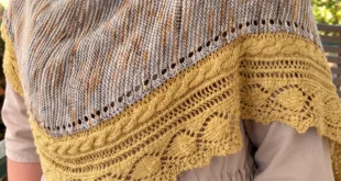 Tendril Shawl pattern by Nikolett Corley Designs knitting pattern AI image 1