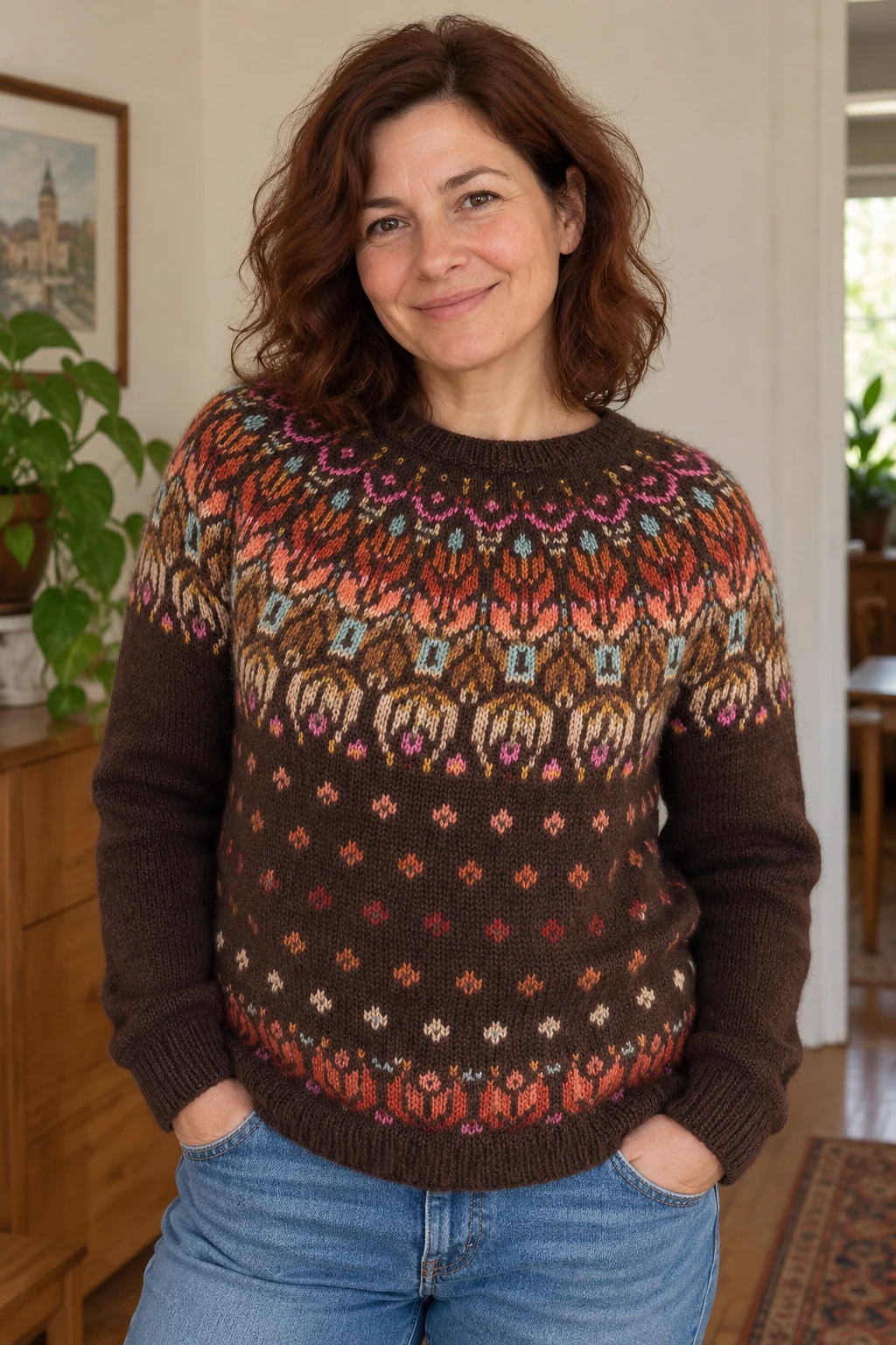 The Florence Sweater pattern by Elenor Mortensen knitting pattern AI image 1