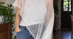The Mohair Poncho pattern by amyisknitting knitting pattern AI image 1