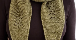 Tree Top Scarf pattern by Lisa Hannes knitting pattern AI image 1