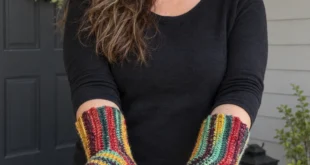 U-Turn Mitts (Crochet Version) pattern by Sybil R knitting pattern AI image 1