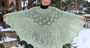 Vernal Equinox Shawl Surprise pattern by Lankakomero knitting pattern AI image 1