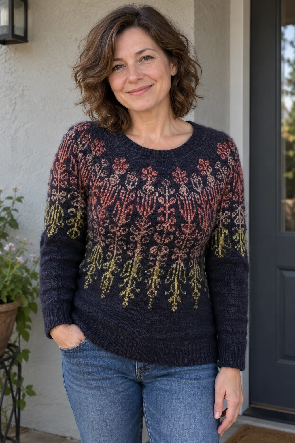Wildflower Tee pattern by Elenor Mortensen knitting pattern AI image 1